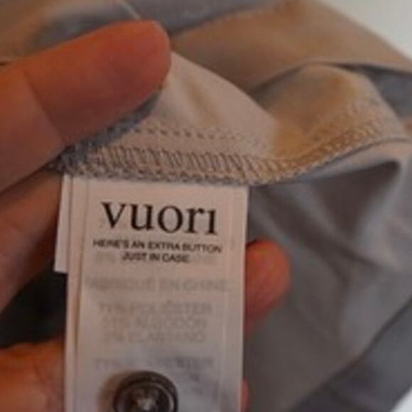 Vuori Short Sleeve Bridge Button Collared Top Gray Mens Size Small - Picture 6 of 8